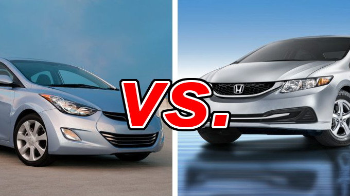 Honda civic versus hyundai elantra #2