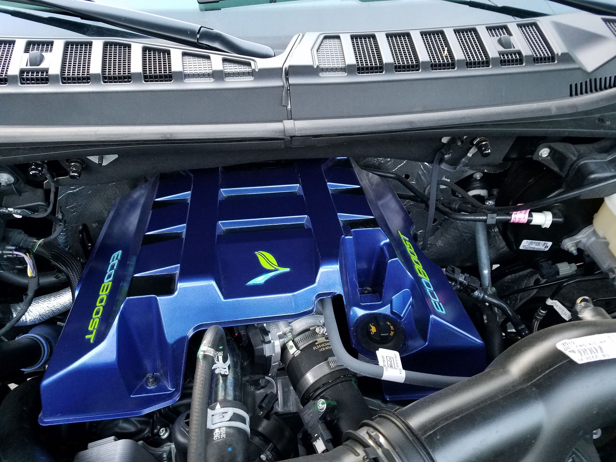 Thought stock engine cover was boring, did this... Page 3 Ford F150