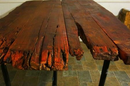 Reclaimed Wood, a Redwood Corral Becomes a Table