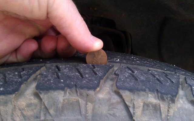 Tire Tread Wear Test with Penny