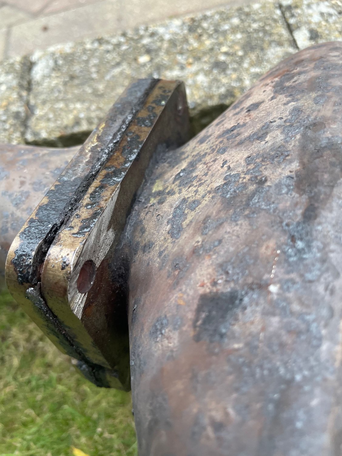 Bolts were gone, had to cut them on both sides-16 cuts