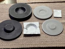 3D printed some press dies to form heat shield patches