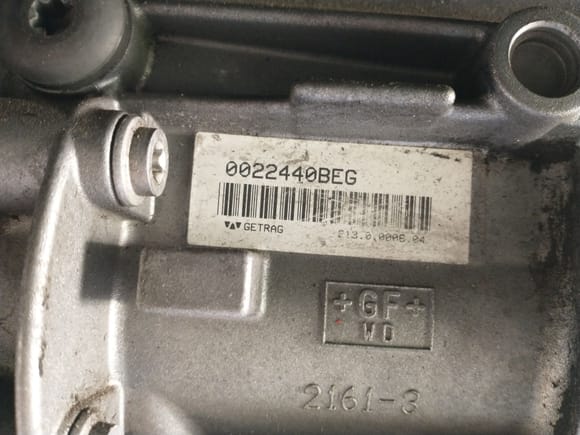 ZF gs6-37bz, but apparently manufactured by Getrag under contract.