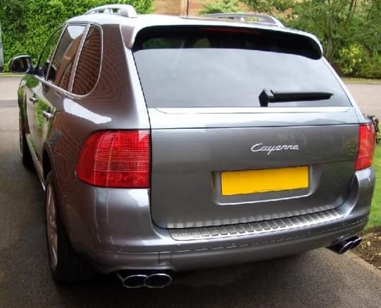 Cayenne sports exhaust &amp; Sport design spoiler fitted