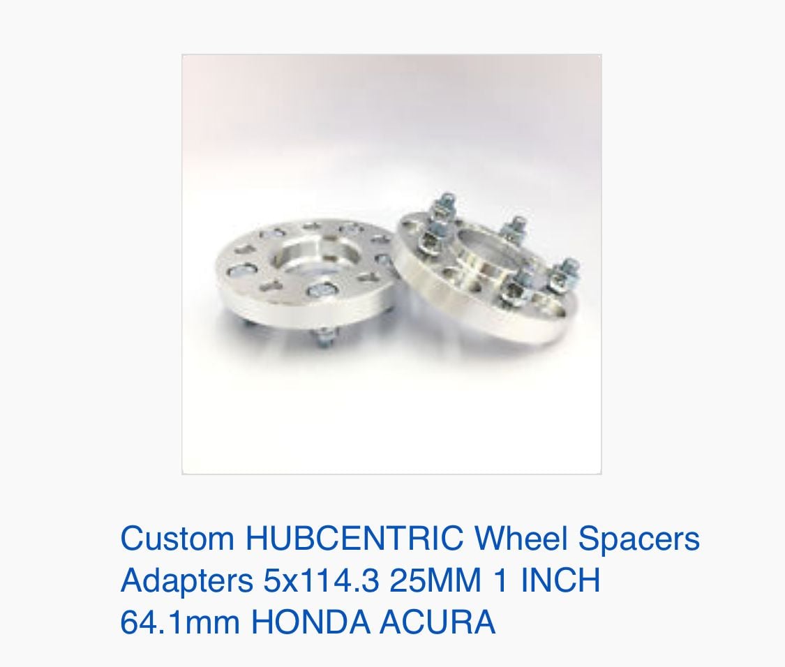 Miscellaneous - FS: 2 - 15mm and 2 - 25mm 5x114.3 hubcentric spacers - Used - 2015 to 2019 Acura TLX - Sicklerville, NJ 08081, United States
