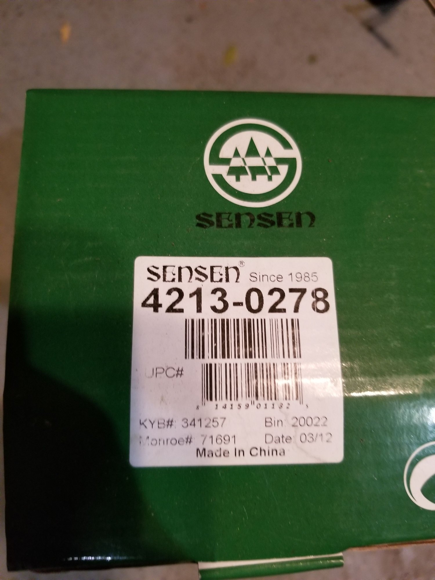 Steering/Suspension - FS: Sensen front shocks 99-01 TL BNIB $50 - New - 1999 to 2001 Acura TL - Newtown, PA 18940, United States
