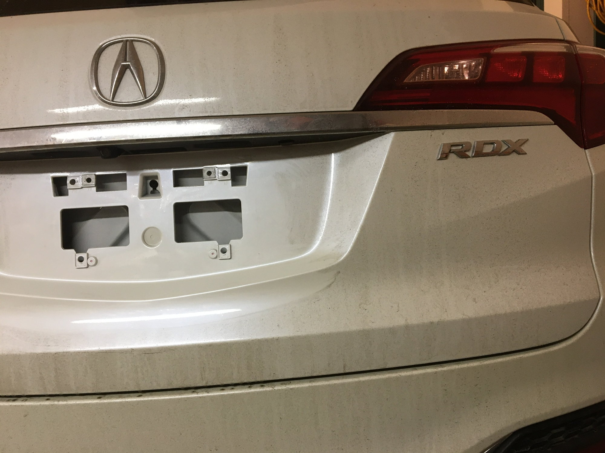 acura tsx license plate frame