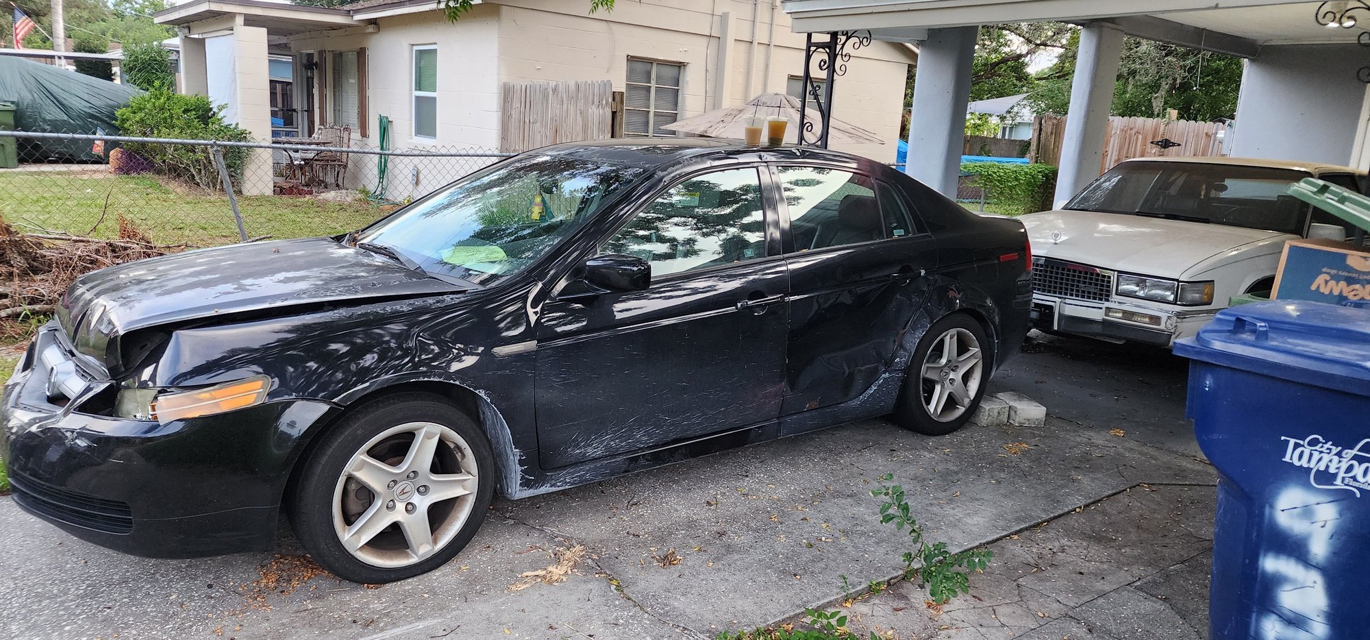 2006 Acura TL - FS: Totalled 2006 TL base - Used - VIN Cantremember - 95,000 Miles - 6 cyl - 2WD - Automatic - Sedan - Black - Tampa, FL 33612, United States