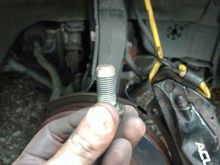 Caliper material stuck in the threads