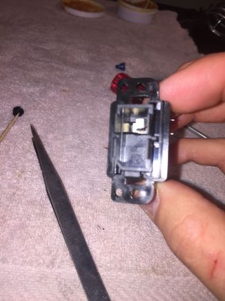 Disassembled Trunk Switch (After Modification)
