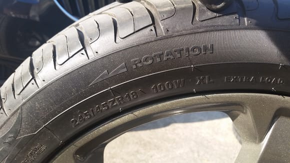 directional and tire size