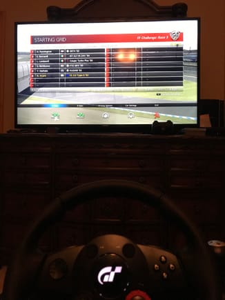 Practicing driving skill utilizing the 2003 2G TL on Gran Turismo 6.