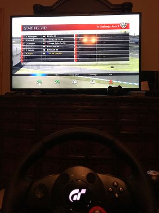 Practicing driving skill utilizing the 2003 2G TL on Gran Turismo 6.