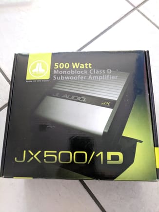Jl Audio Jx500/1d Amplifier