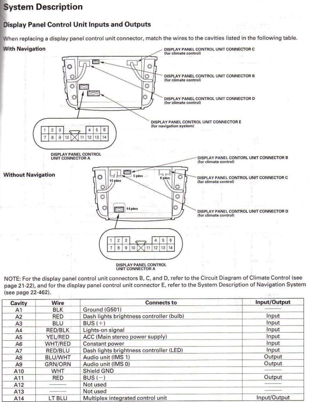 04 06 Non Navi To 07 08 Non Navi Radio Display Swap