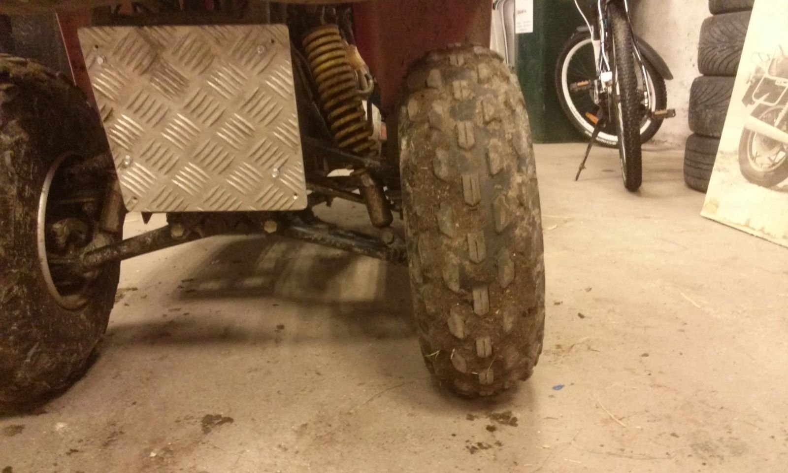 ATV150 Front wheel leaning/uneven ATV Enthusiast