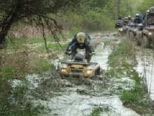 in the mud