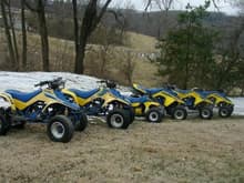 A few of our &quot;yellow &amp; blue&quot; quads.