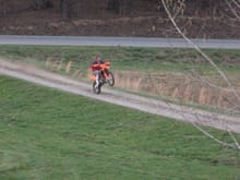 David on his '07 KTM 250 XCEF(or something like that!)                                                                                                                                                  