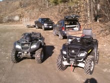 My Rincon and Beergut's Outty at Pisgah parking lot.