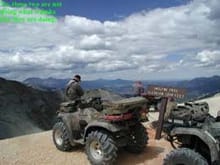 Imogene Pass,CO  13,114 ft. All of our 4wheelers ran fine at this elevation but all were jetted correctly too.                                                                                          