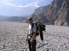 here's me in nepal, 25,000ft peak in the background....great ridin country, no gas though                                                                                                               