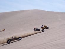 Racing the Gixxer 1000 against a Hayabusa Powered Banshee- in all fairness the man who took the hole shot came out on top. Cory's Busa Turbo sand rail                                                  