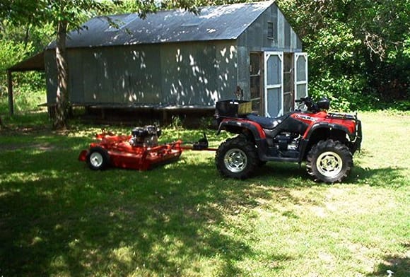 Here is a close pic of the mower                                                                                                                                                                        