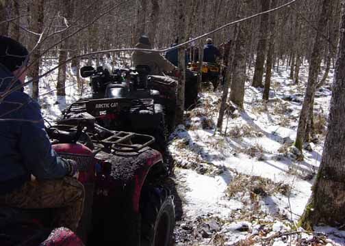 Blazing a new trail on PRIVATE LAND...heh..heh