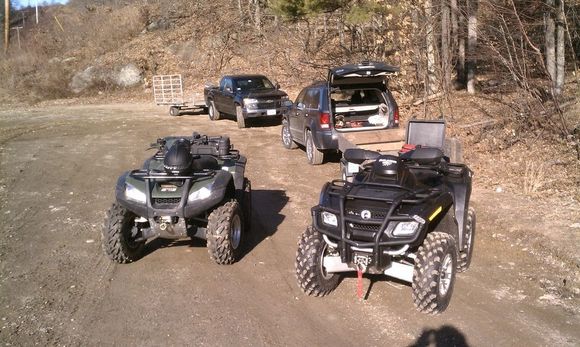 My Rincon and Beergut's Outty at Pisgah parking lot.