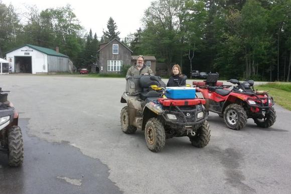moose &amp; wife marie at moxie lake
