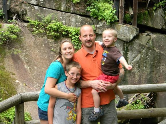 wife carrie, son aaronm me &amp; son owen