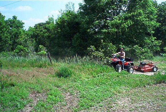 This rough cut mower is great for keeping trails in check. It will chew upa small tree                                                                                                              