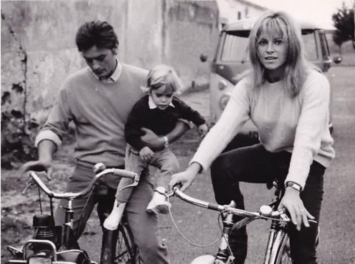 Alain, Anthony and Natalie Delon