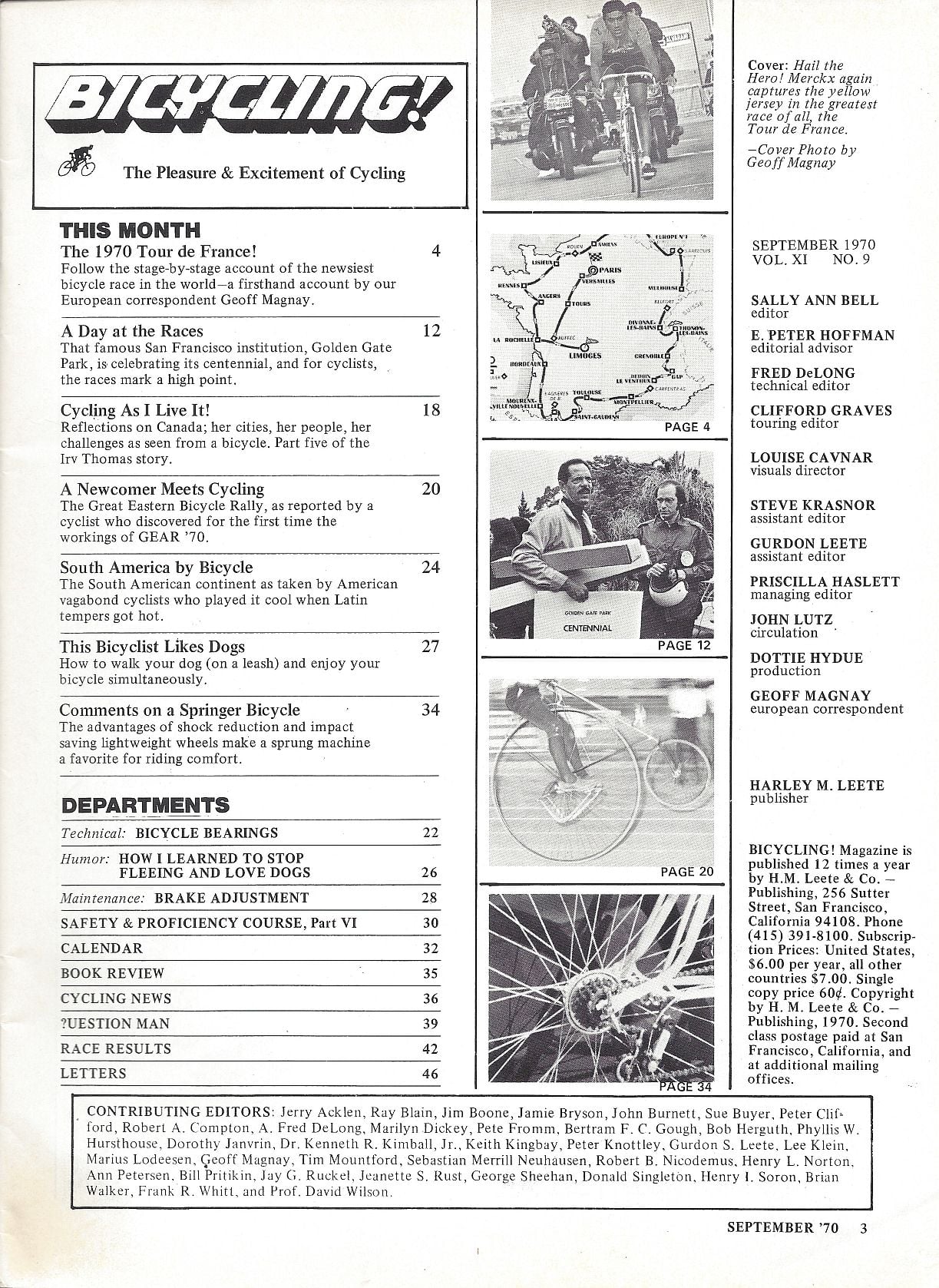 50 Years Ago: September 1970 in Bicycling! magazine - Bike Forums