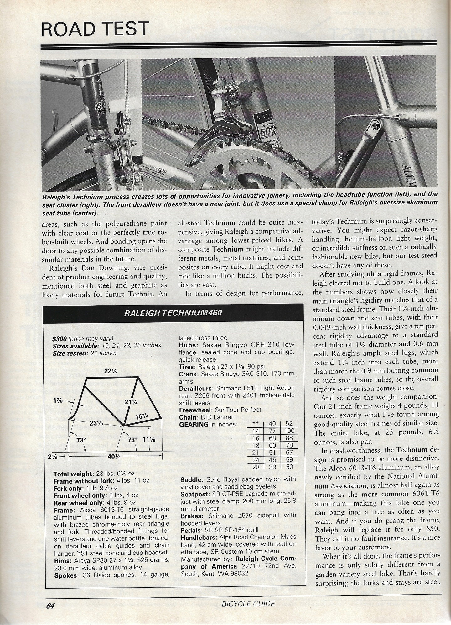 Raleigh clearance technium 460