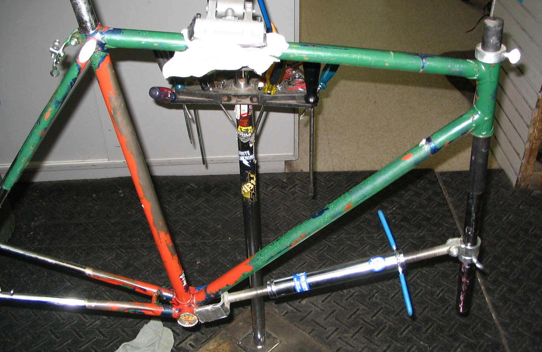 straighten buckled bike wheel