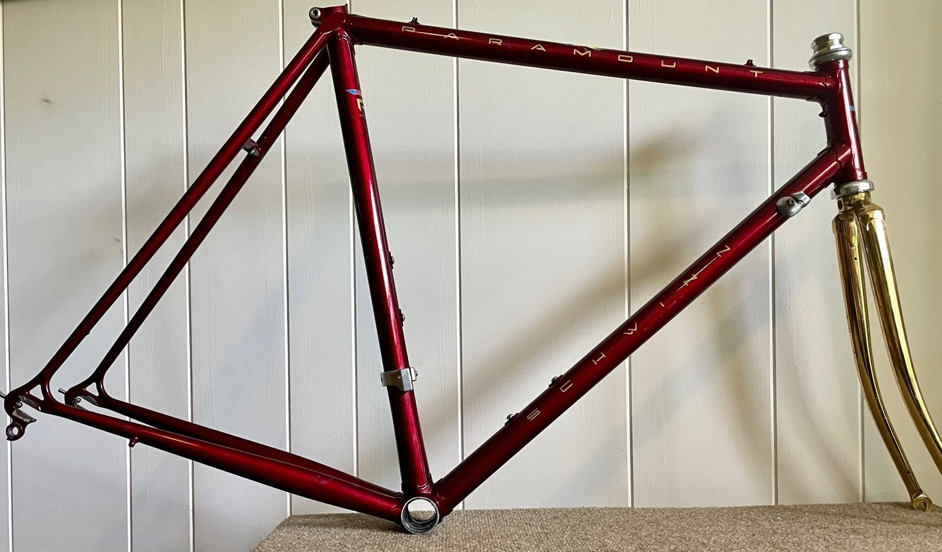 Paramount 50th frame with Gold fork... Bike Forums