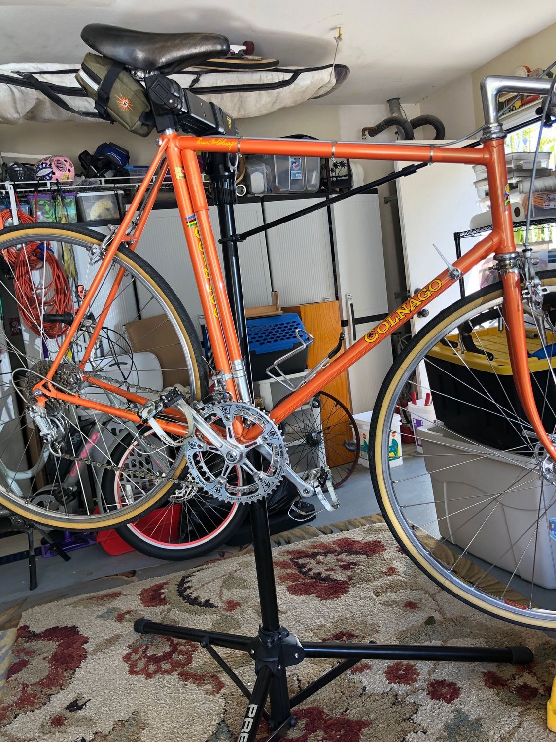 The chain rings fit nicely and look great with the Ambrosio crank