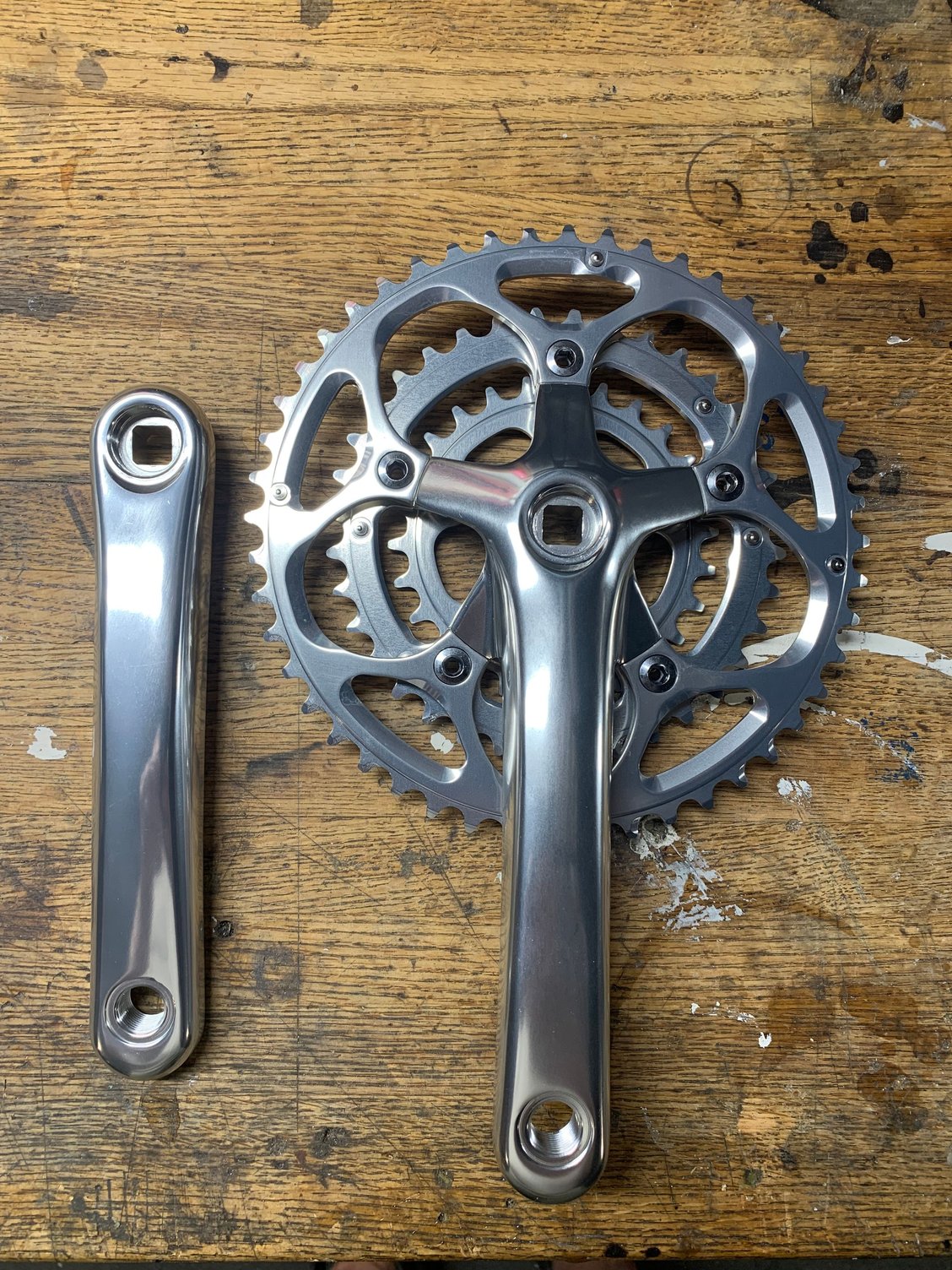 レアSILVER クランク 34/24 110/74 BCD RIVENDELL