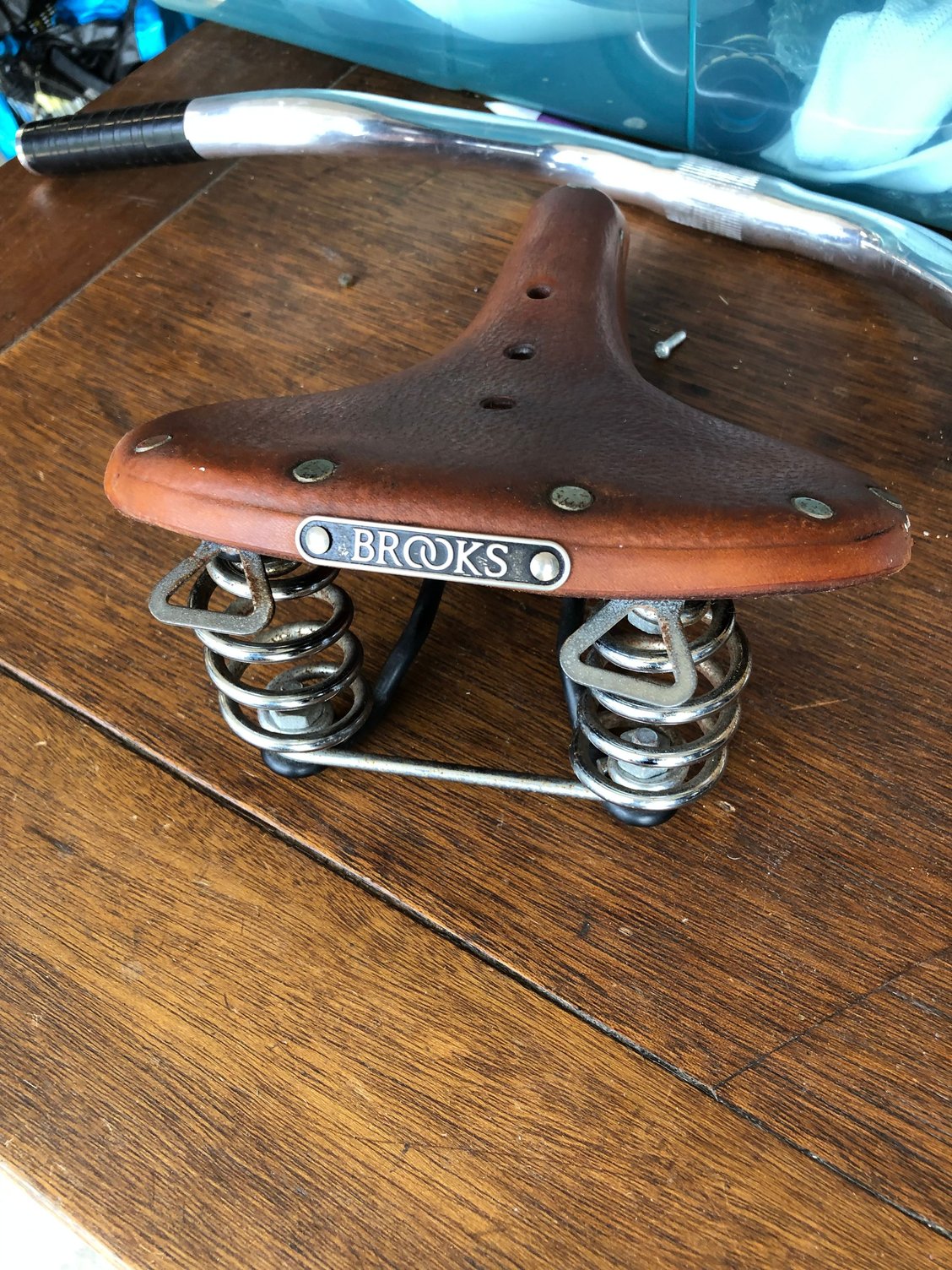 Selle en cuir Brooks vélo vintage - Équipements vélos