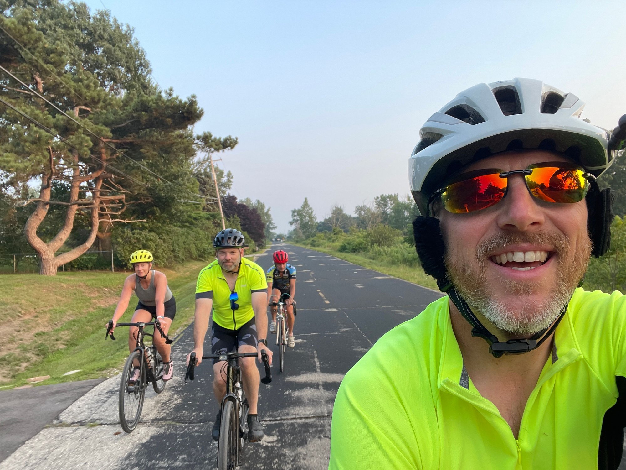 Small group today for Turtle Tuesday. About half gravel trails and half paved. Lots of bugs. Clouds of them. 