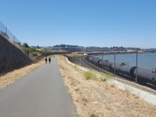 Hercules waterfront, bay trail. Lots of development around a planned transit center.