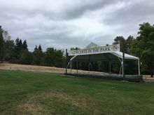 No concert at this time.  Good chance of showers.