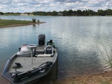 Full lake I can park my boat right in the back yard of my friend’s lake house but since then the lake has dropped significantly. 