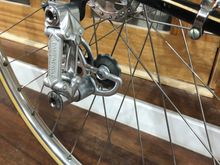 Original Super Champion tubulars, original Normandy Luxe Comp big flange hubs, and as far as I can tell, original spokes (Robergel maybe?)