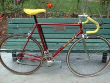 there have been a few changes since this pic was taken, but tubing is SL, it has internal TT cable routing, Cinelli Spoiler BB with one side panto, same seat cluster as OP's
