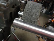 Putting final touches on the satin finish