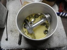 Everything gets a bath in solvent, and then some polishing.