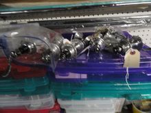 Tagged hubs waiting for purchase after refurbishing work on them.  There are a few boxes of hubs here that are not tagged, but I can always make tags for them.